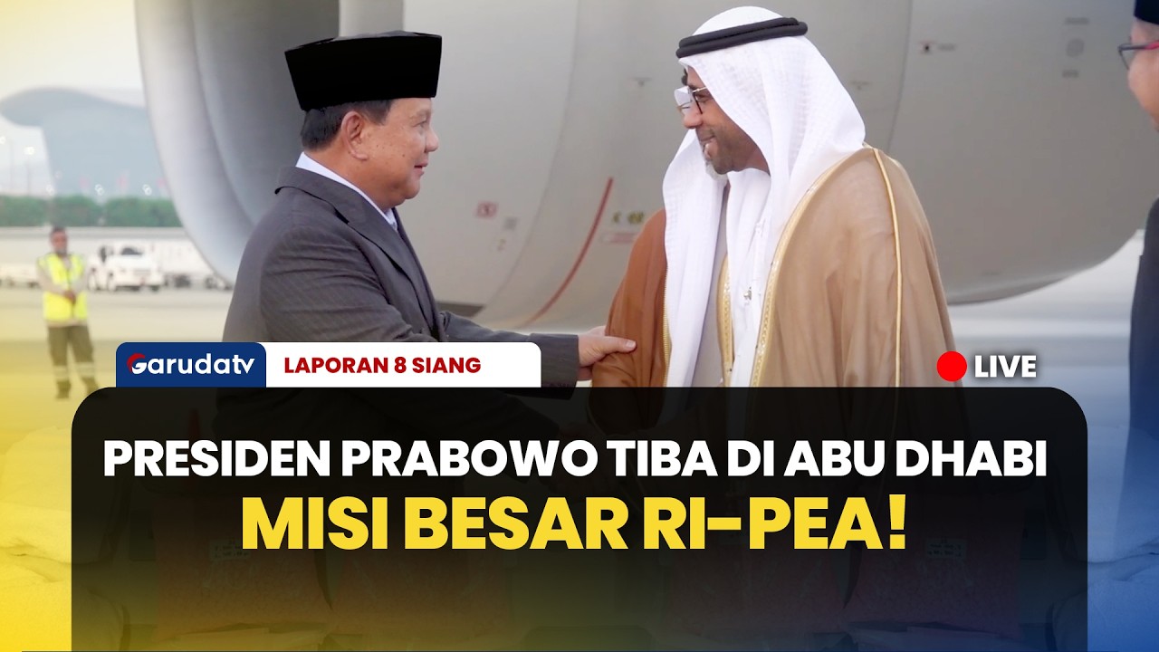 Misi Perkuat Ekonomi! Presiden Prabowo Tiba di Abu Dhabi, Siap Temui MBZ Perkokoh Hubungan RI-PEA