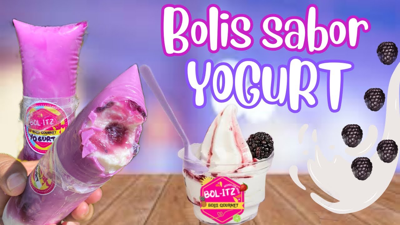 BOLIS DE YOGURT RELLENOS DE ZARZAMORA CON CUBIERTA DE CHOCOLATE BLANCO /BOLIS para NEGOCIO |PREMIUM