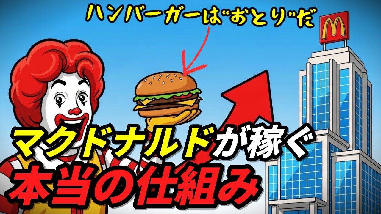 マクドナルドが“お金を”稼ぐ本当の仕組み