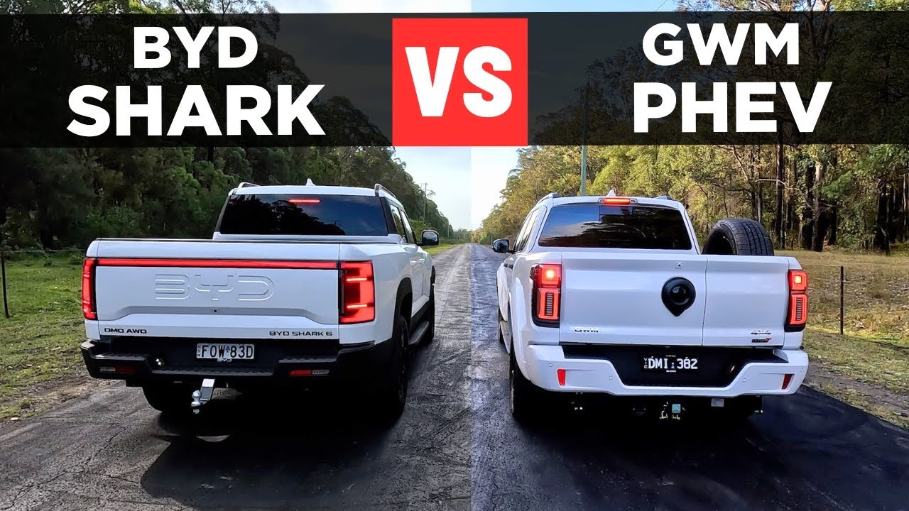 Drag Race: 2025 GWM Cannon Alpha PHEV vs BYD Shark 6 – 0-100 & comparison