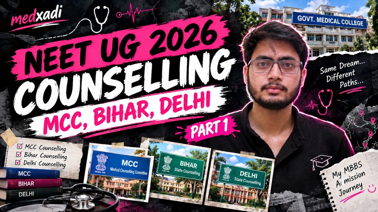 NEET UG 2026 COUNSELLING | MCC, BIHAR & DELHI | PART 1 🩺 