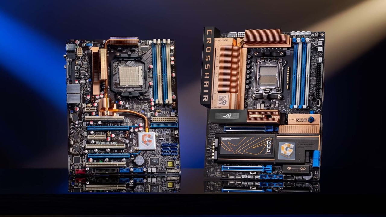 ASUS переосмыслила свою материнскую плату Crosshair 2006 года к 20-летию ROG, выпустив версии для...