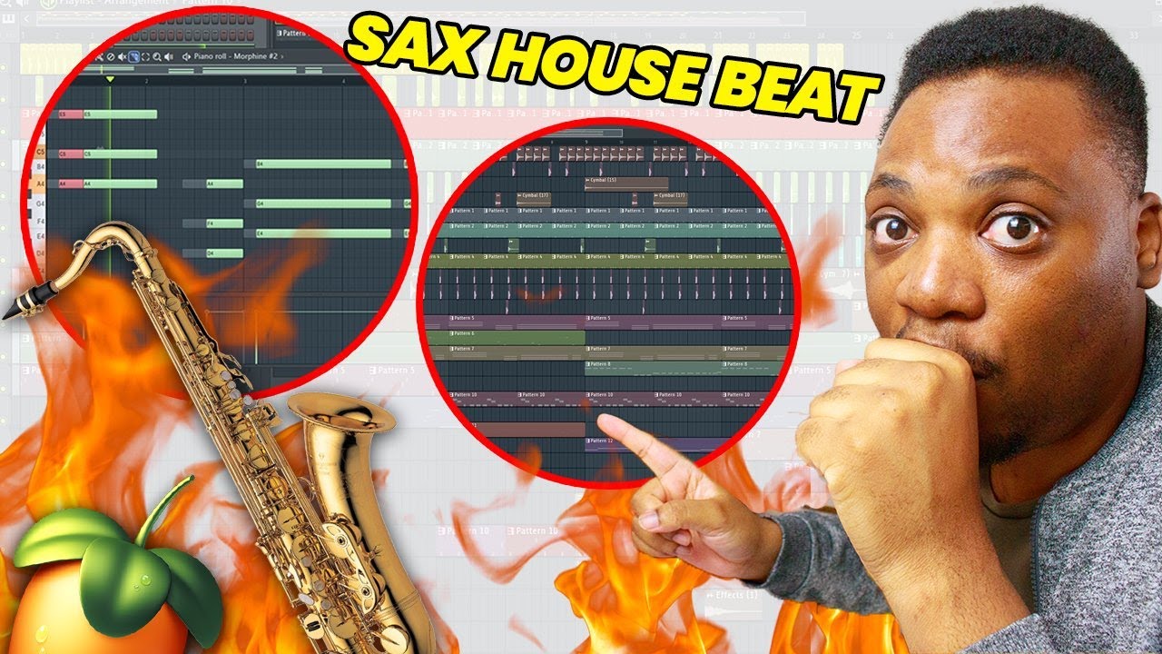how to make saxophone deep house fl studio🎷🔥