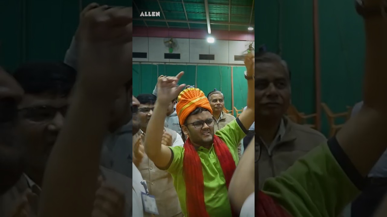 AIR-1 Rajit Gupta 🏆 JEE Advanced 2025 Result Celebration 🎉 ALLEN #shorts