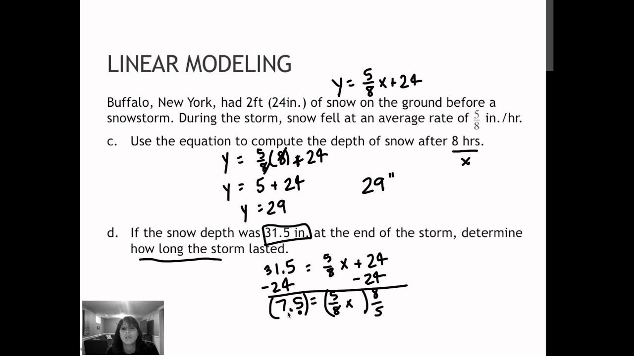 36.1 Writing, Interpreting and Using a Linear Model (2.4)