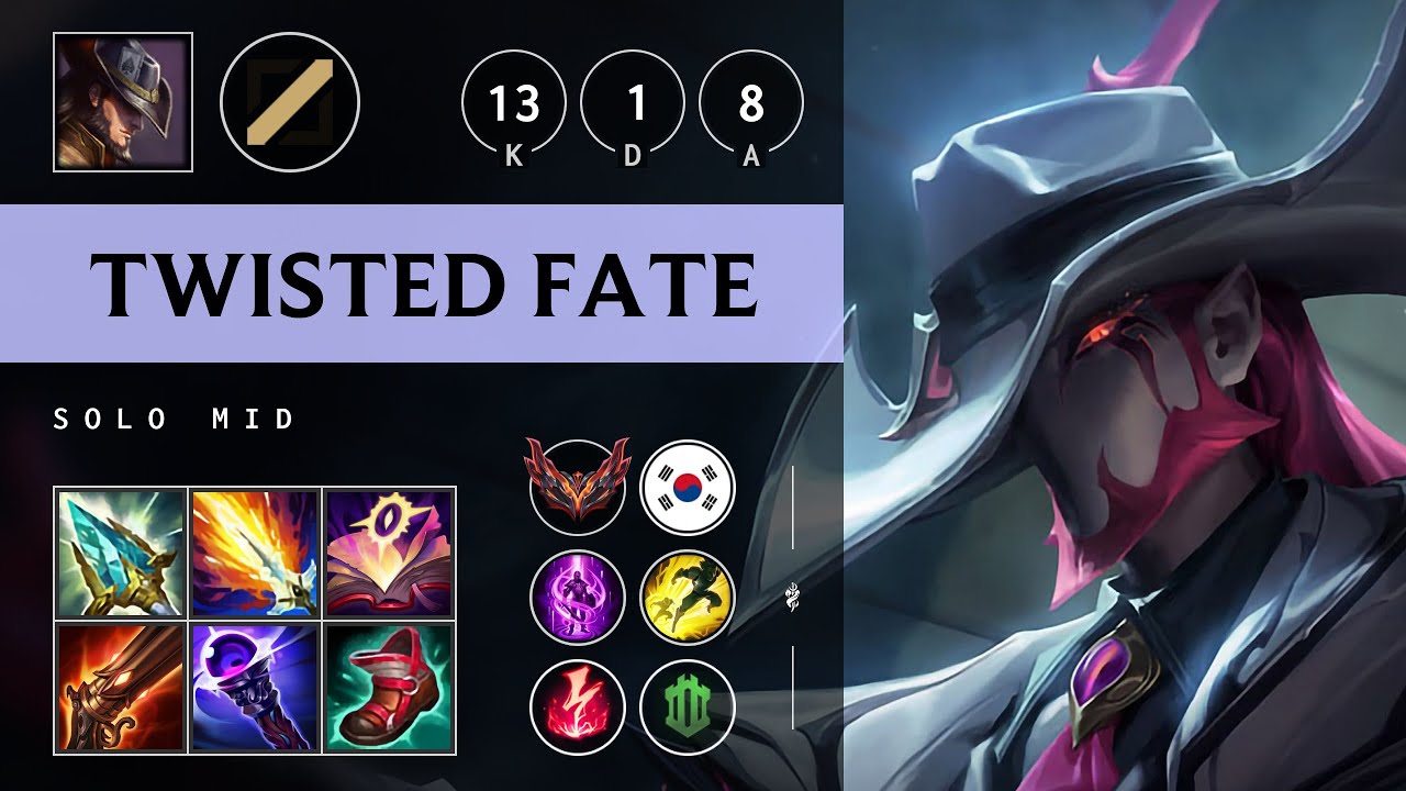 Twisted Fate Mid vs Sylas: Triple Kill, Legendary - KR Grandmaster Patch 14.17