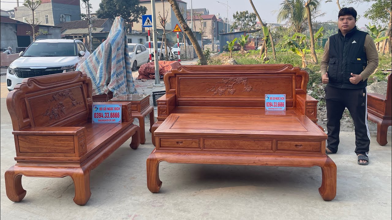 Bộ góc chữ L | Triện Tranh Nho Cảnh gỗ Hương Đá.