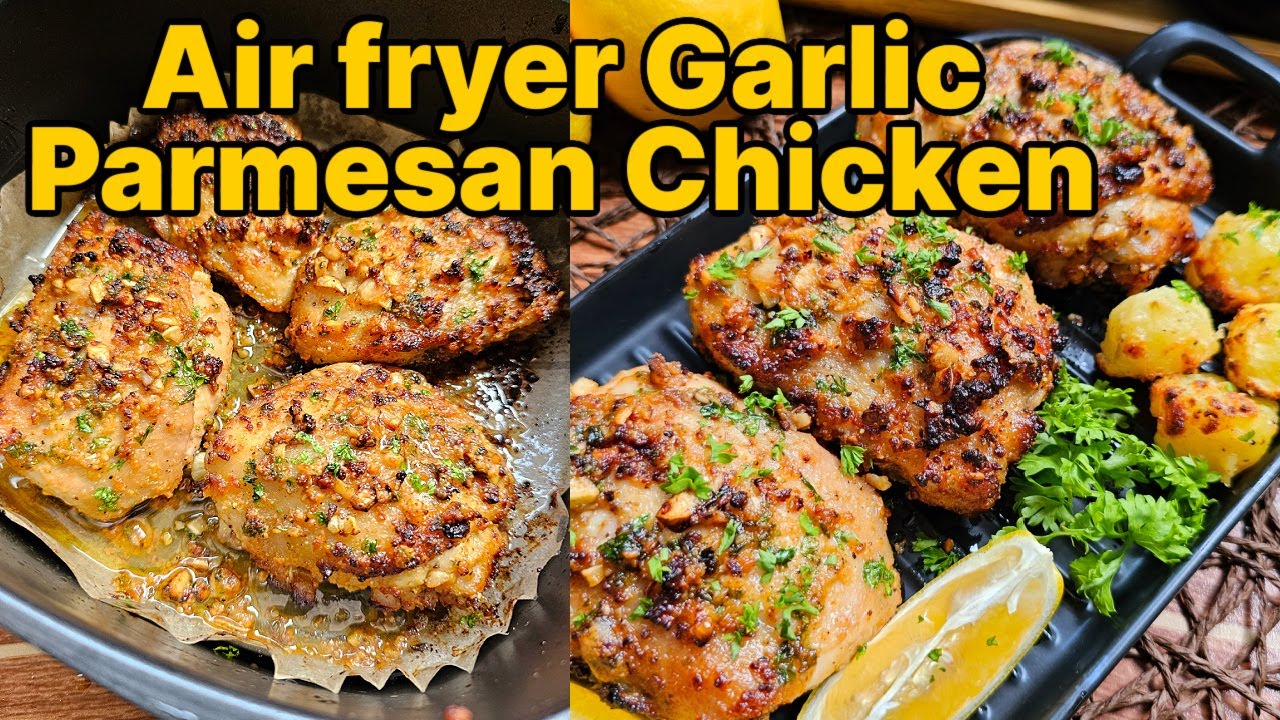 Air Fryer Garlic Parmesan Chicken – 20-Minute Dinner