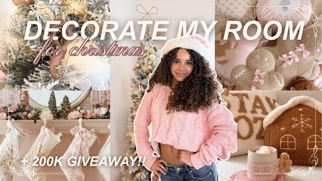 УКРАШАЮ КОМНАТУ К РОЖДЕСТВУ 🎀✨ + 200 тысяч сюрпризов! ✨ vlogmas ep2