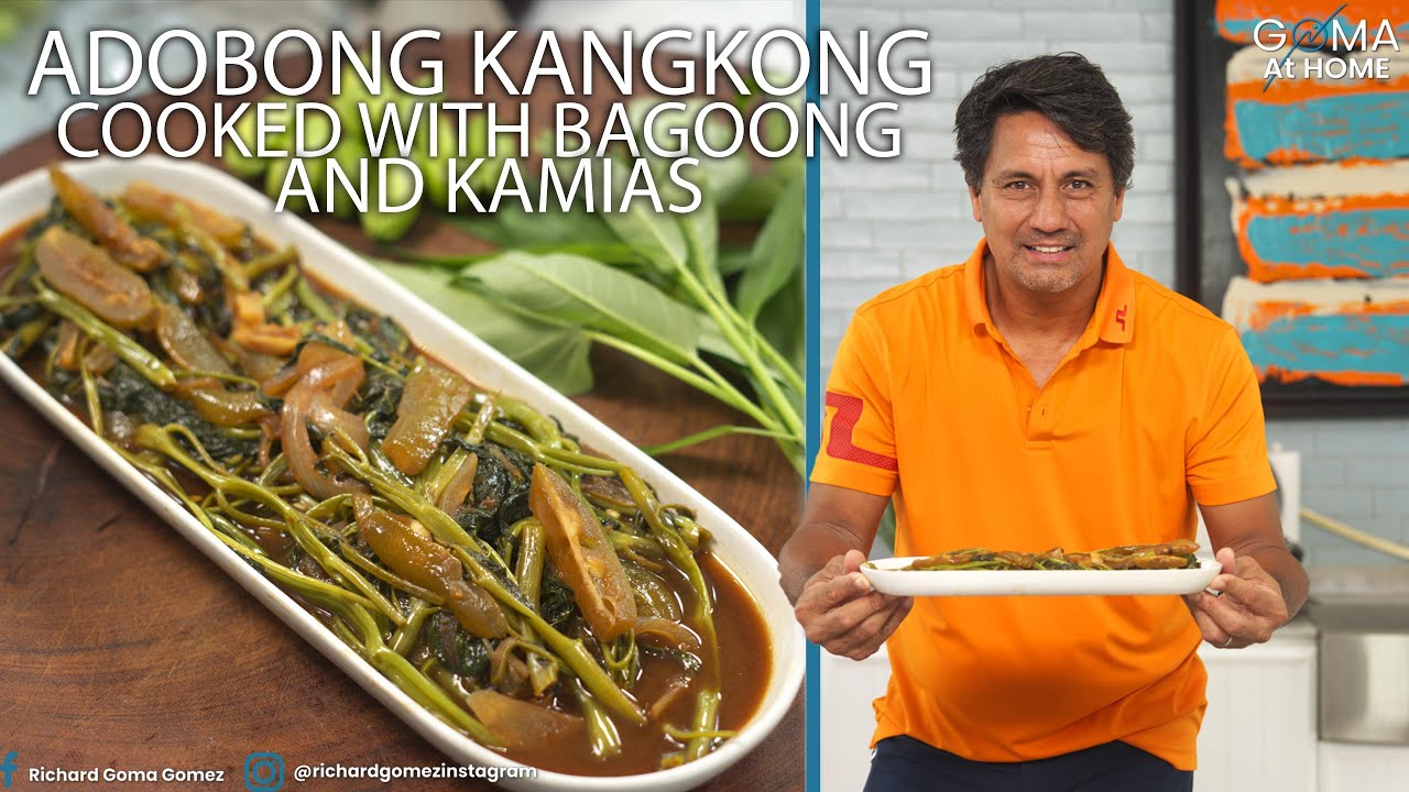 Adobong Kangkong with Kamias and Bagoong