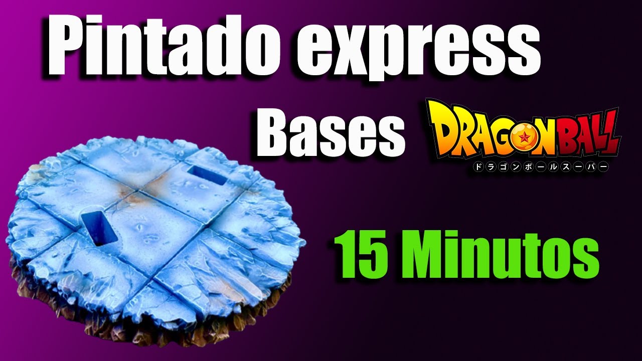 Pintando una Base de Dragon Ball en el menor tiempo posible/Impresión de resina 3D/aerografía