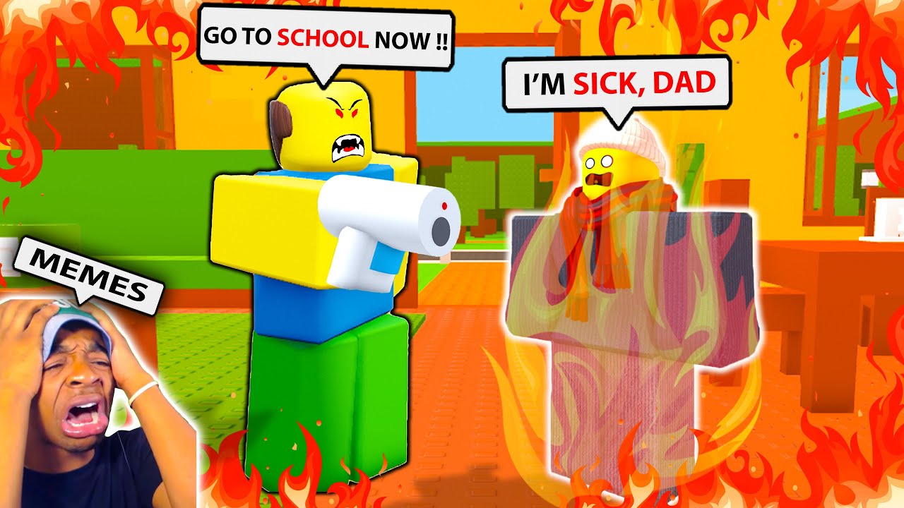 Roblox 🔥 NEED MORE HEAT 🔥 Funny Moments (MEMES) - ALL Endings! | Trying to SKIP SCHOOL in ROBLOX