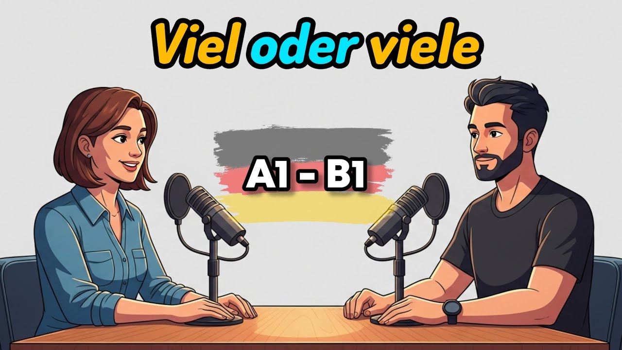Viel oder viele , Learn German with Podcast A2-B1,  #deutschlernen #learngerman 