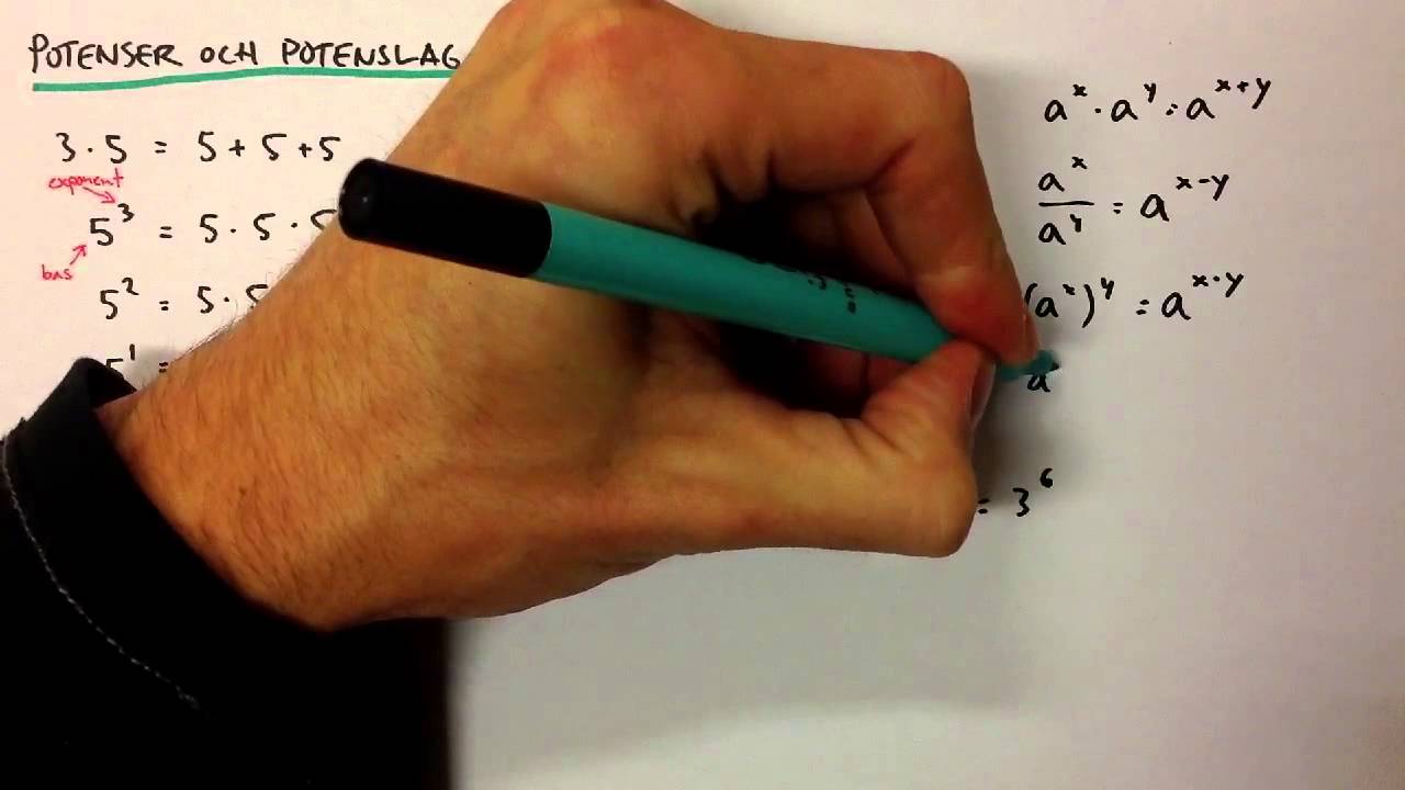 Ma1: Potenser