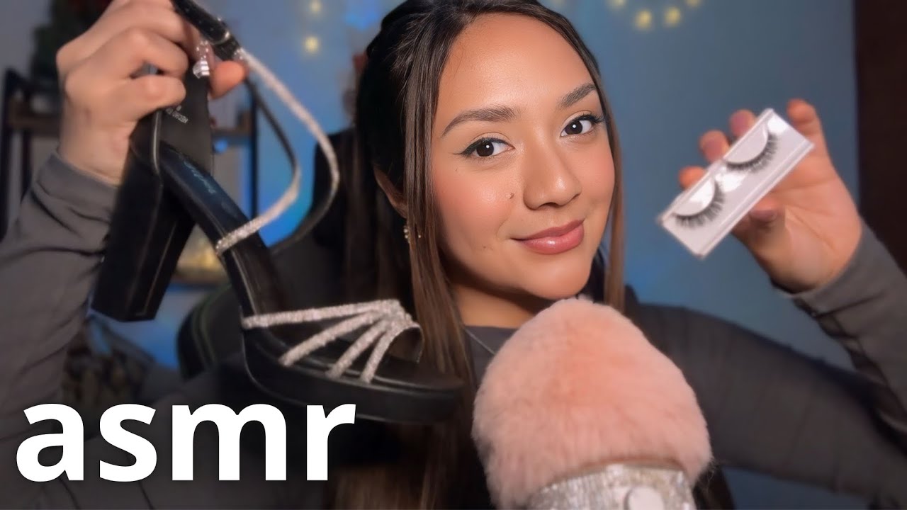 ASMR TE ALISTO PARA TU GRADUACIÓN (TE MAQUILLO + ACCESORIOS (roleplay)