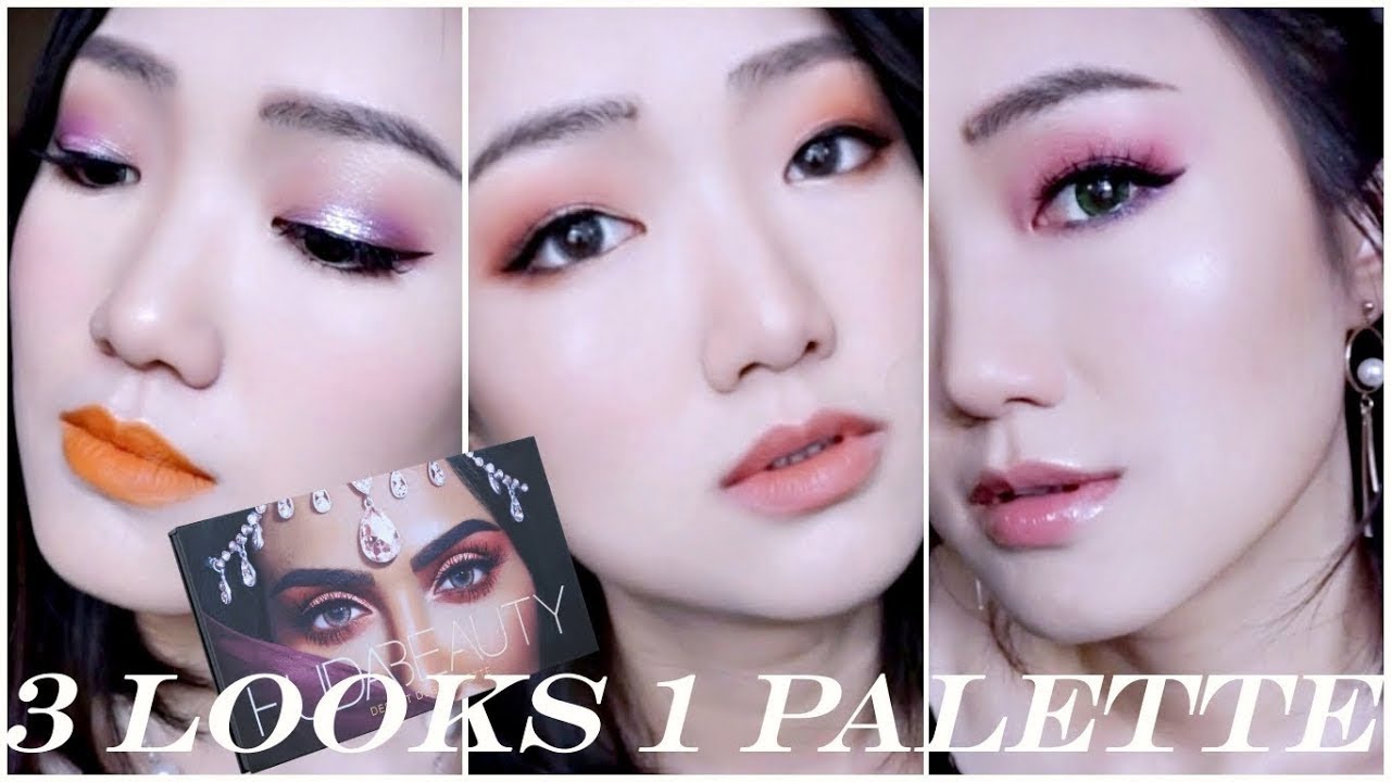 3 LOOKS USING HUDA BEAUTY DESERT DUSK PALETTE | 一盘三化◇沙漠黄昏盘