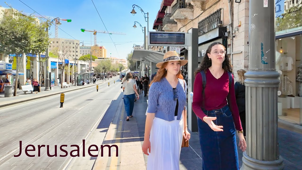 The tram is back! Full service resumes on Jaffa Street, Jerusalem!