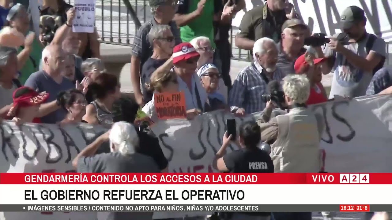🔴MARCHA DE JUBILADOS: CONGRESO CALIENTE AFUERA Y ADENTRO