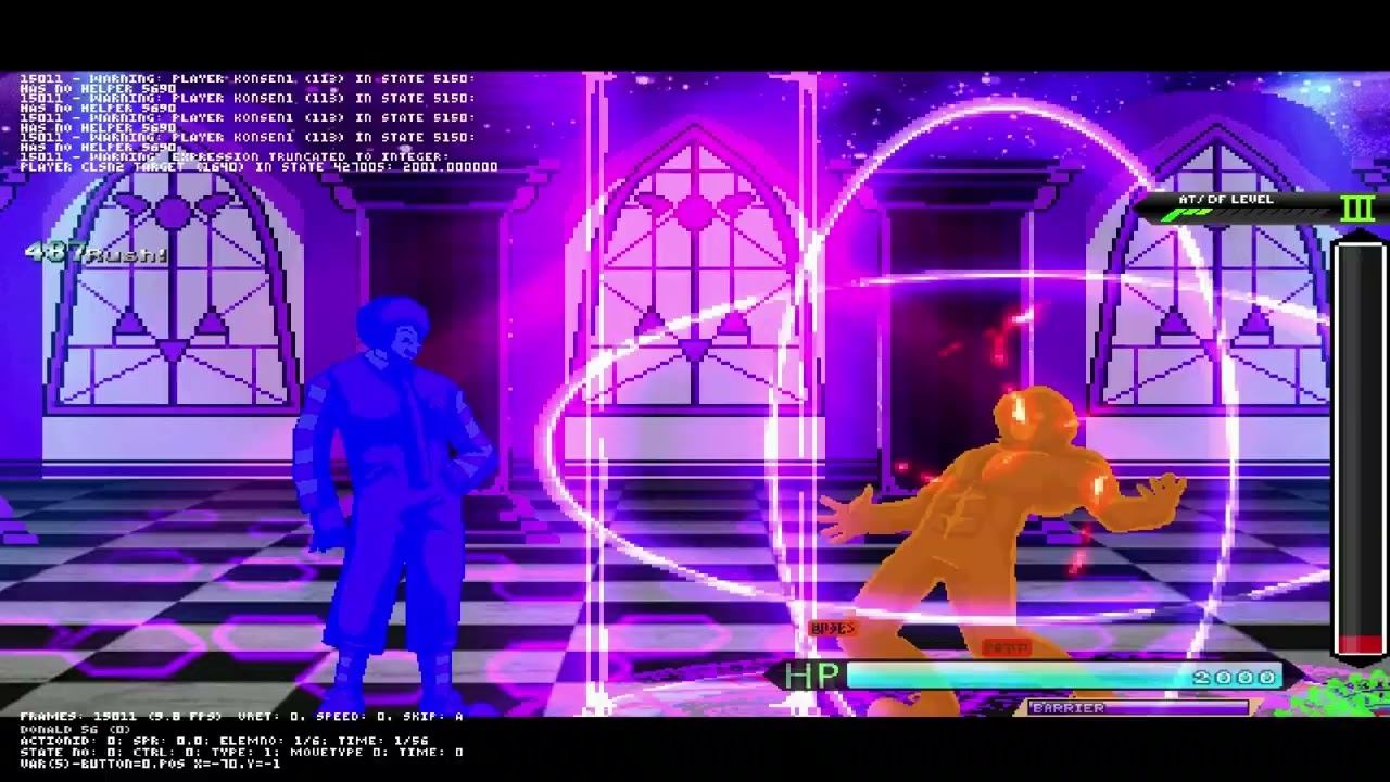 M.U.G.E.N Team Powerfull Donald vs Team EX-Donald B5.5