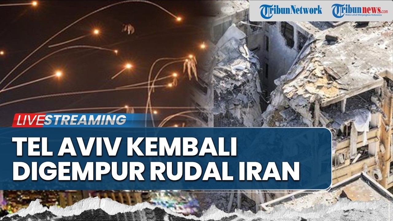 🔴Tel Aviv Kembali Diguncang! Iran Luncurkan 7 Salvo Rudal, Bom Tandan Meledak di Udara