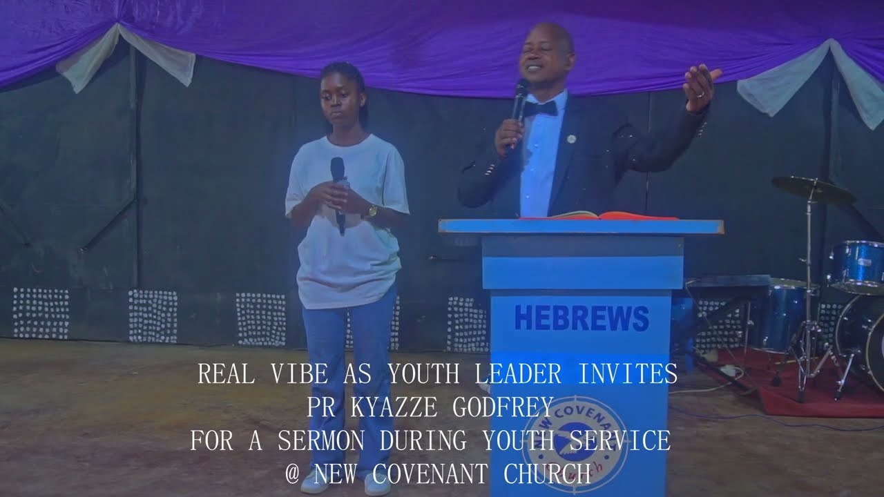 PR KYAZZE GODFREY PREACHING DURING YOUTH SERVICE @ NEW COVENANT CHURCH, LUTEETE