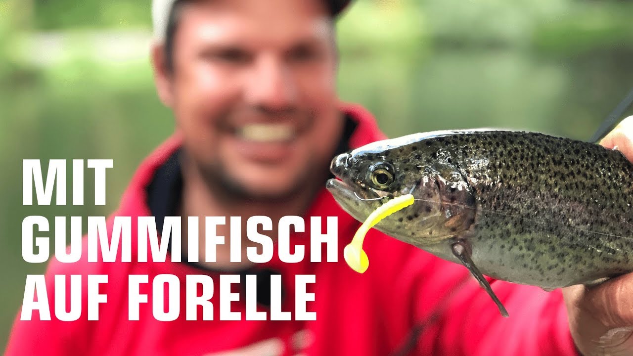 Forellenangeln super simpel mit Gummifischen am Forellensee