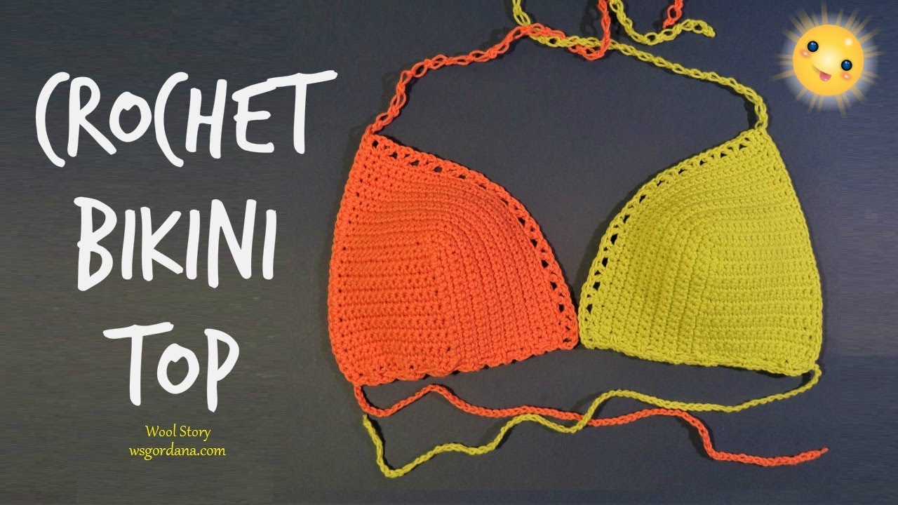 DIY Crochet Bikini Top Tutorial (Heklani bikini)