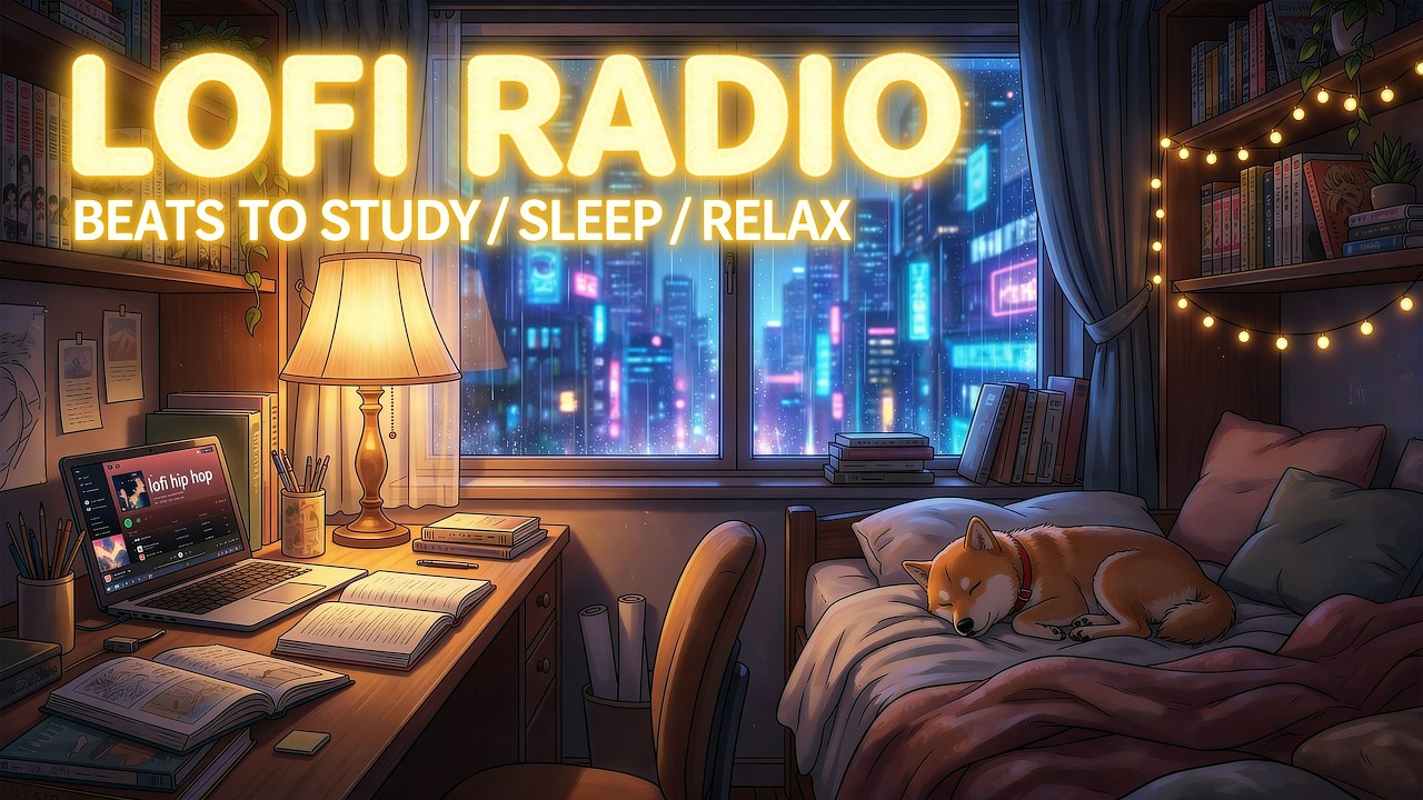 🌙 Cozy Lofi Radio 🐾 Beats to Study / Sleep / Relax