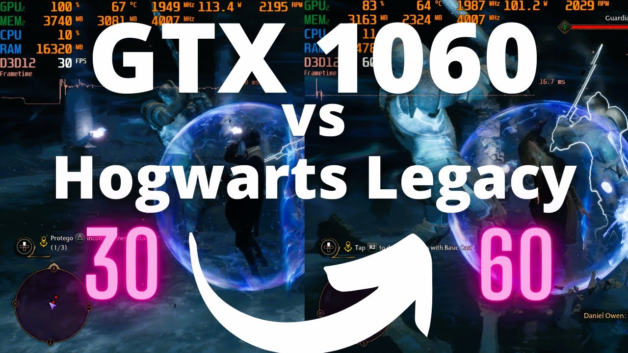 GTX 1060 vs Hogwarts Legacy | 1080p Ultra, High, Medium, Low | FSR 1, 2, XeSS, NIS |