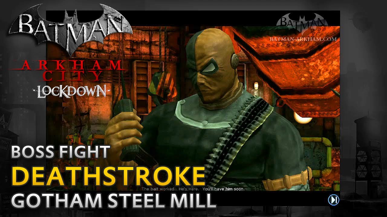 Batman: Arkham City Lockdown - Walkthrough - Deathstroke Boss Fight
