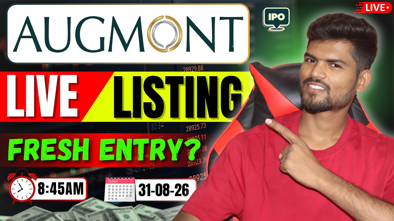 Augmont Enterprises IPO Live Listing 🔥 | Hold or Sell? | Fresh Entry?