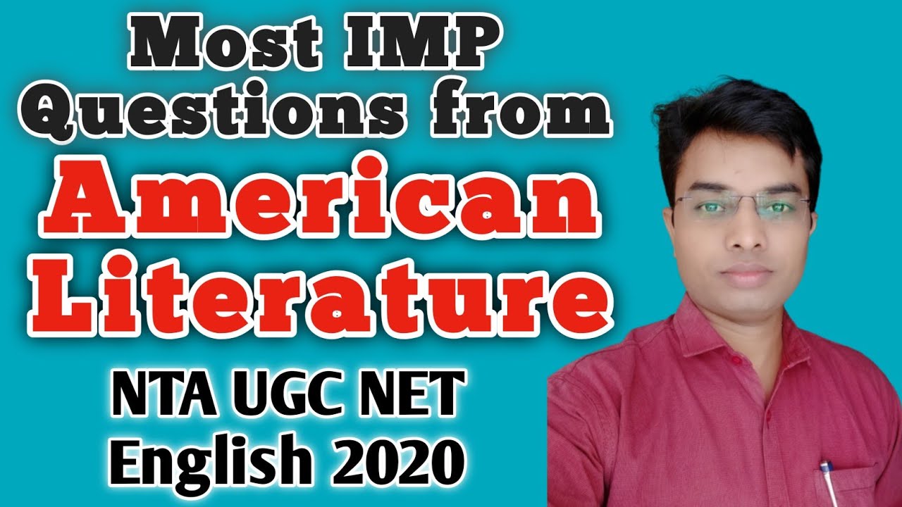 American English Literature MCQs | Top QUESTIONS on Non-British Literature | UGC NET 2020