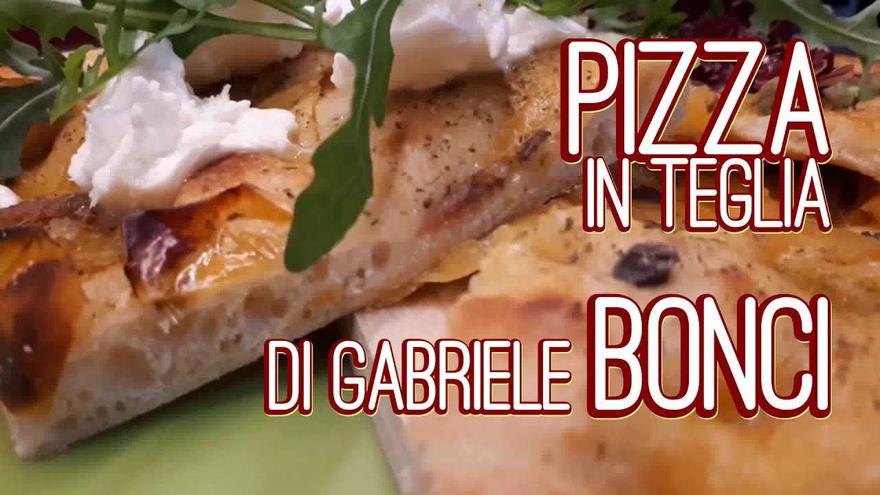 Pizza in teglia di Gabriele Bonci | Ricetta senza impasto | Poco lievito | Lunga lievitazione