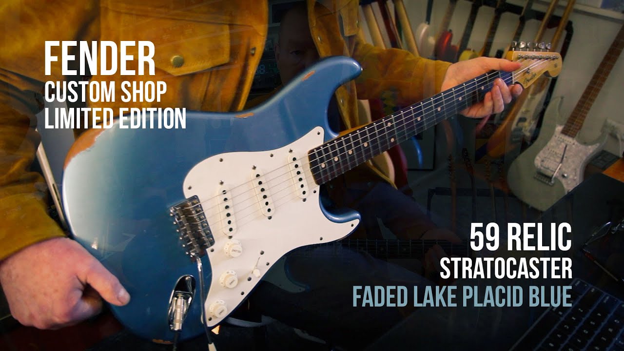 Fender Custom Shop Ltd. Ed. 59 Relic Stratocaster Faded Lake Placid Blue