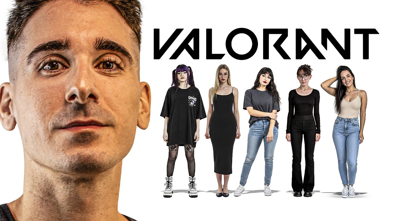 PUSE a PRUEBA a 5 CHICAS... y NO LO SABÍAN | VALORANT