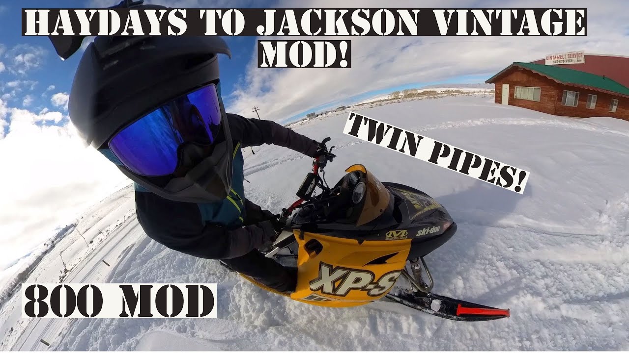 Ski-Doo Rev mod reveal! 800 mod, twin pipes, Jackson Hole Hillclimb