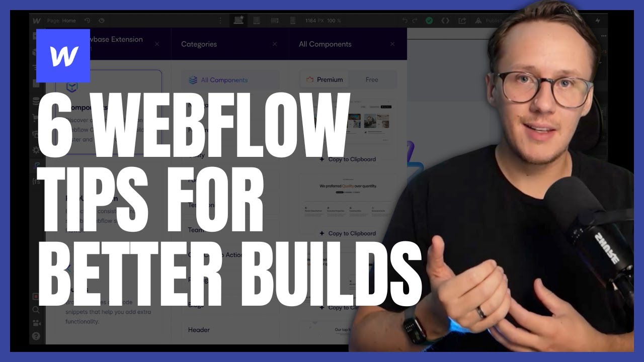 🚀 6 Essential Webflow Design Tips for Efficiency and Productivity