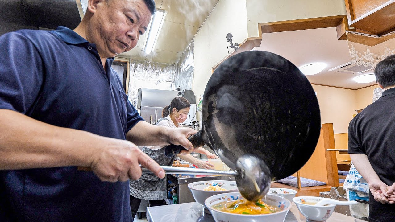 【愛媛】中華一筋３０年！家族３人で営む大衆町中華食堂の１日に密着  第1話｜今治市「福寿園」