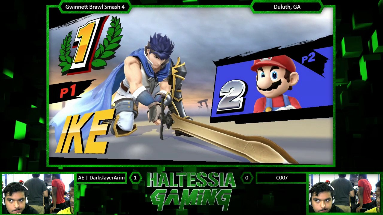 Gwinnett Brawl 43 Smash 4 Singles AE | DarkslayerArim (Ike) vs C007 (Mario, Captain Falcon)