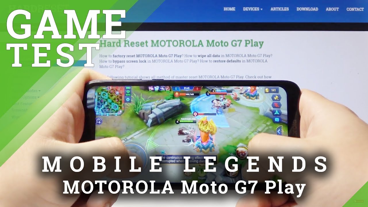 Mobile Legends Gameplay on MOTOROLA Moto G7 Play - Mobile Legends Test on Moto