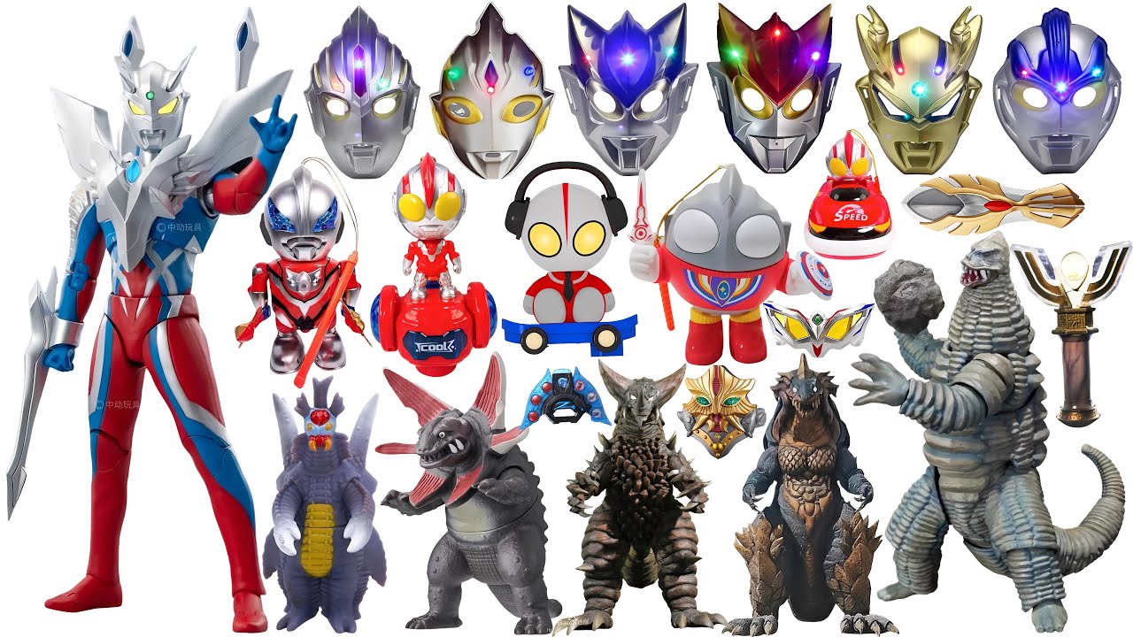 Ultraman Toy Series Unboxing, Ultraman Set, Ultraman Sairo, Ultraman Tiga, Godzilla, Monsters