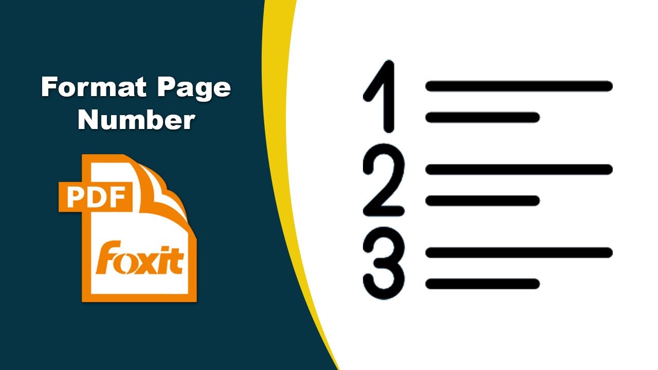 How to Add and Format Page Numbers in a PDF Document in Foxit PDF Editor