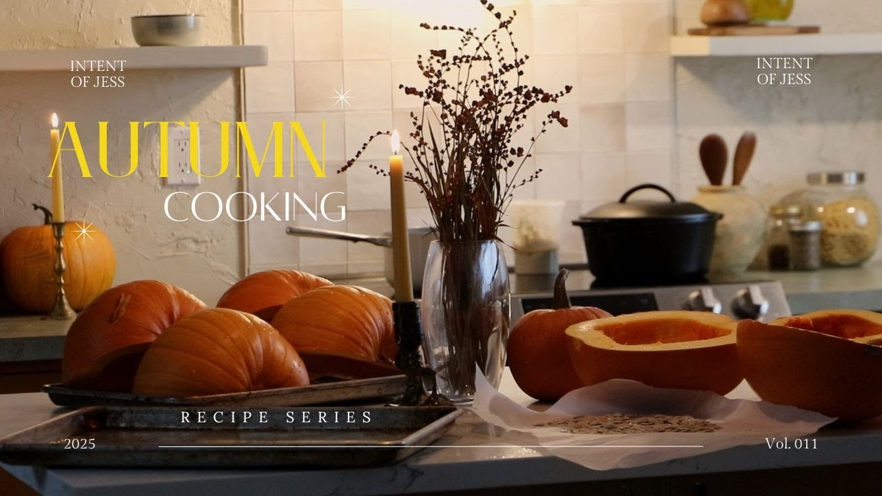 A Cozy Autumn day trying new recipes, preserving our pumpkin harvest