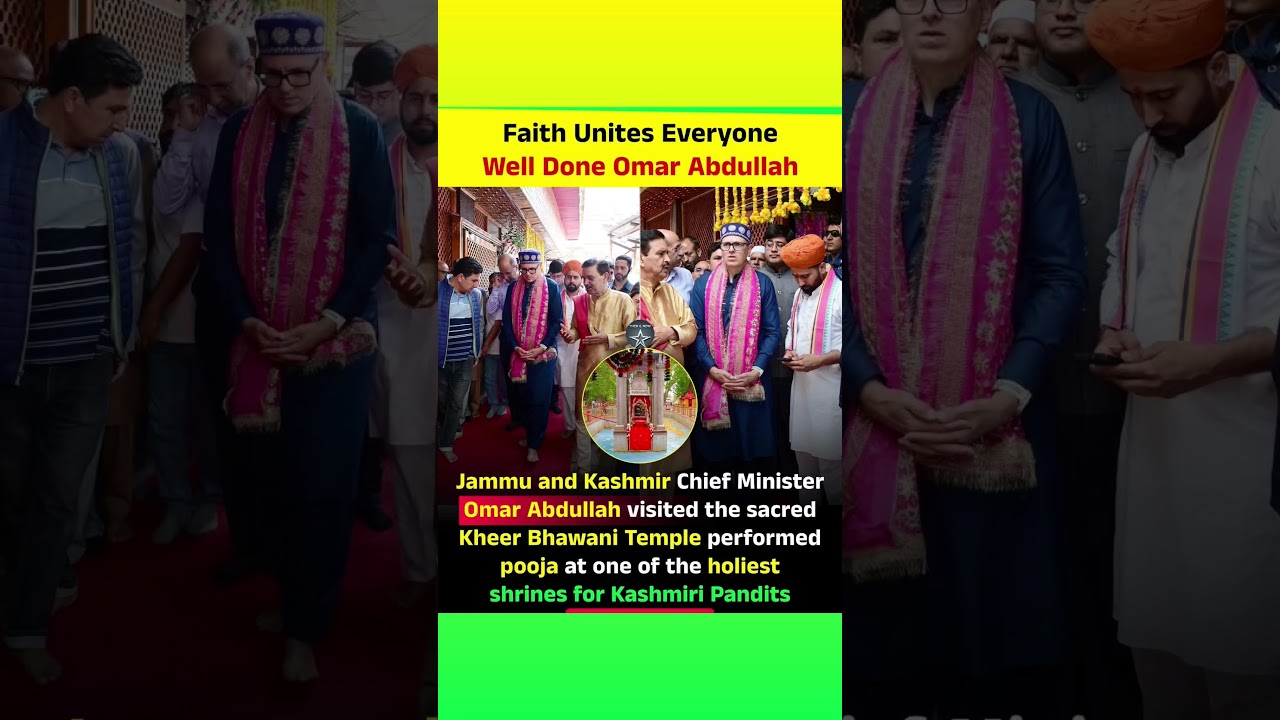 Faith Unites EveryoneWell Done Omar Abdullah...