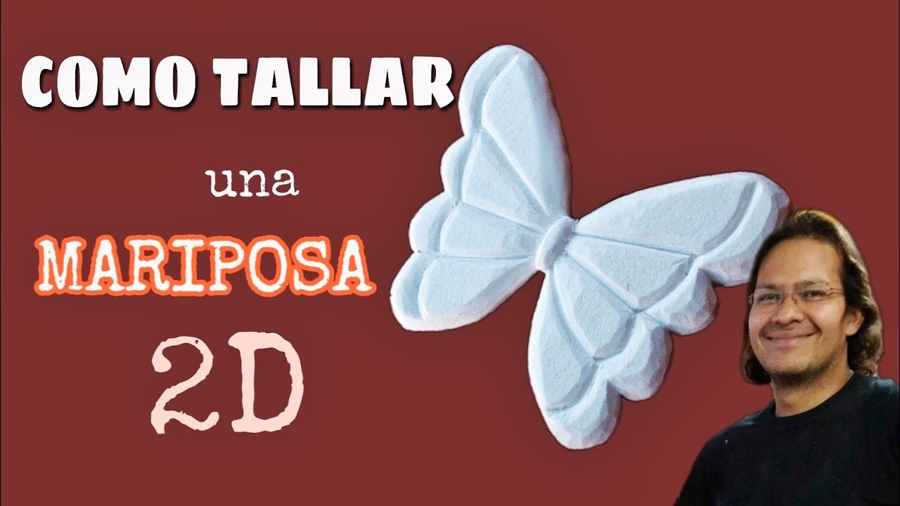 Cómo Tallar una Mariposa en icopor, Unicelclase de escenografia #10