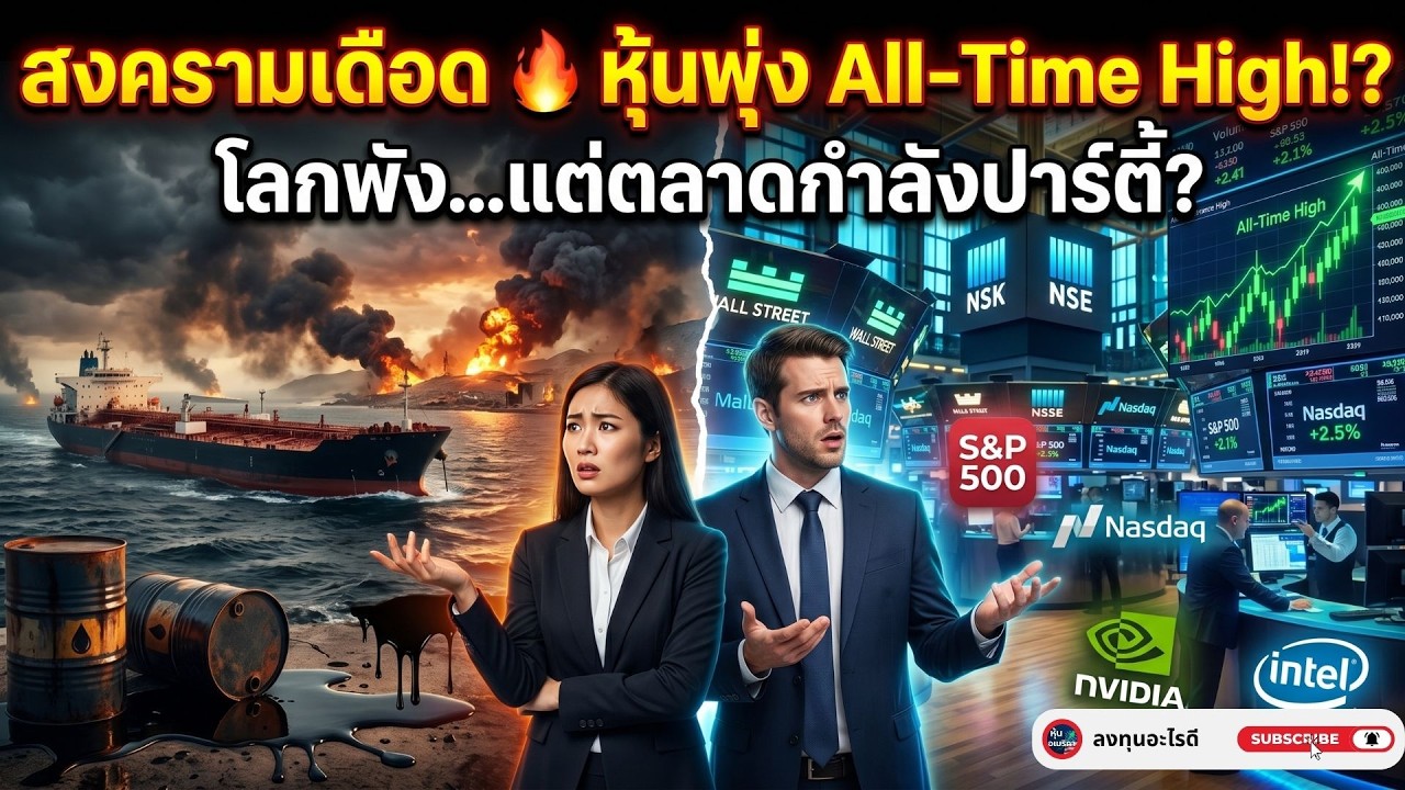 พุ่งแรงจัด...แต่ระวังติดดอย! เจาะลึกตลาดหุ้นสหรัฐฯ (All-Time High) ท่ามกลางวิกฤตโลกสองใบ !!!