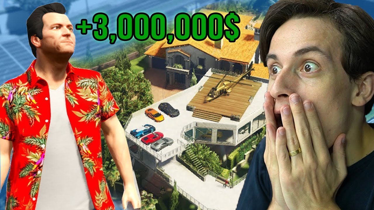 მაიკლი 3 000 000$ ად სახლს არემონტებს GTA5 ში