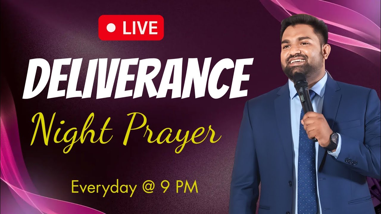 🔴 LIVE Healing Deliverance Prayer||Blessing Eden ministries || Tamil Christian Night Prayer||Day-34