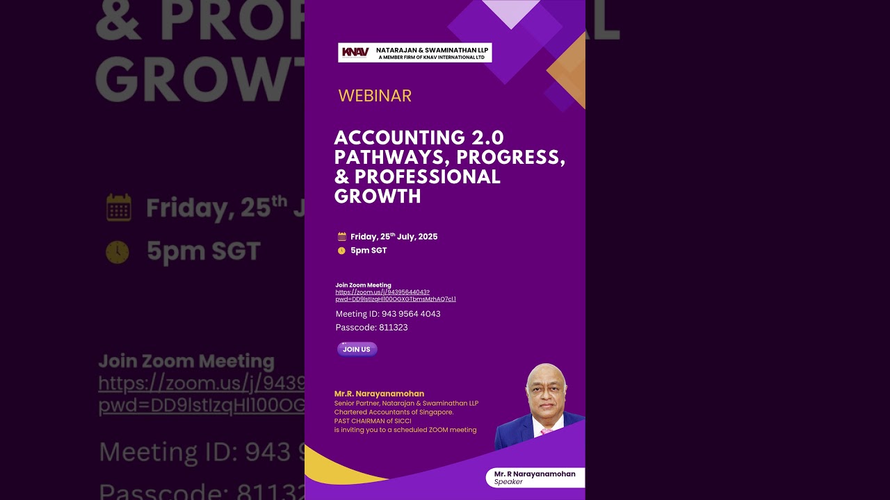 Accounting 2.0 &ndash; Explore the Future of Finance with Mr. R Narayanamohan | Free Webinar