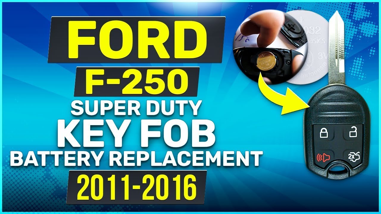 Замена батареи брелока-пульта дистанционного управления Ford F-250 Super Duty 2011 2012 2013 2014...